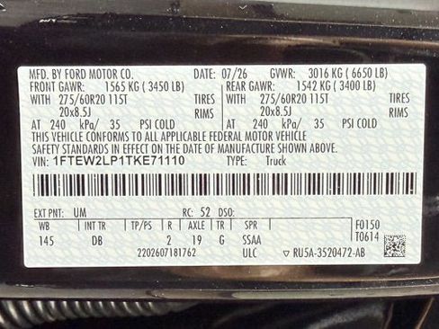 New 2026 Ford F150 STX w/ Equipment Group 200A AWD/4WD image 13
