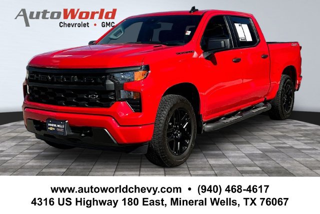Used 2026 Chevrolet Silverado 1500 Custom w/ Turbomax Blackout Package AWD/4WD image 1