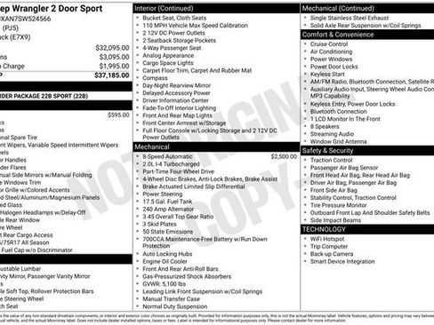 Used 2025 Jeep Wrangler Sport AWD/4WD image 31