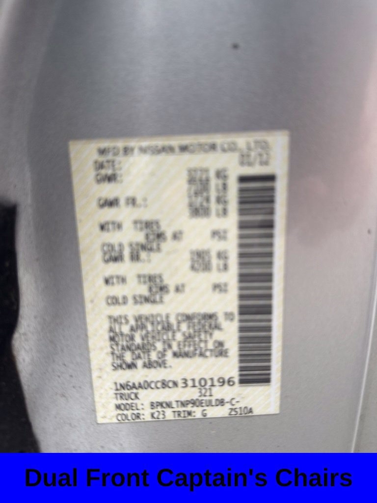 Used 2012 Nissan Titan SV w/ SV Value Truck Pkg AWD/4WD image 15