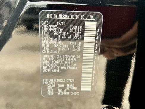 Used 2020 Nissan Armada SV w/ Driver Package RWD image 2
