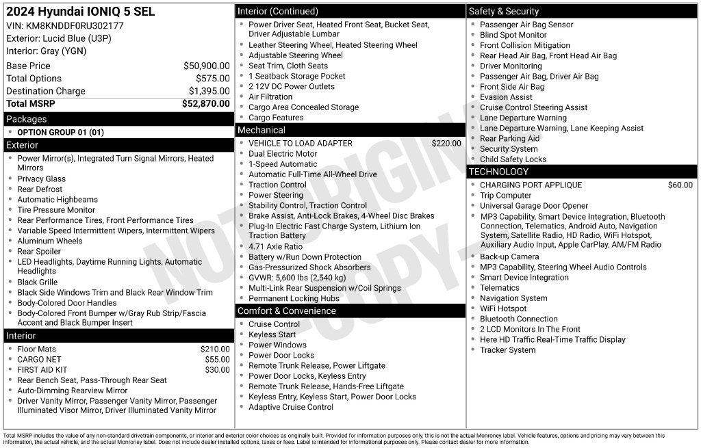 Certified 2024 Hyundai Ioniq 5 SEL AWD/4WD image 16