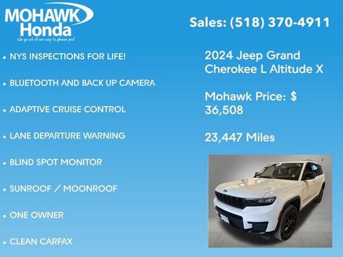 Used 2024 Jeep Grand Cherokee L Altitude AWD/4WD image 7
