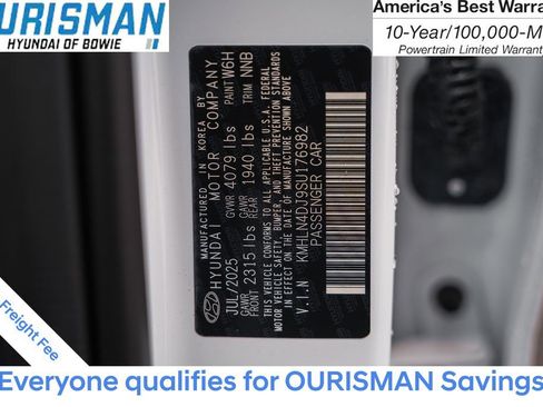 New 2025 Hyundai Elantra Limited image 34