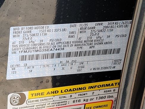 New 2025 Ford Expedition Platinum w/ Platinum Ultimate Package image 13