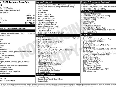 Used 2022 RAM 1500 Laramie AWD/4WD image 46