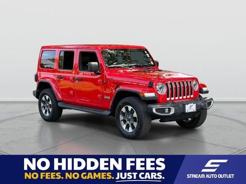 Used 2022 Jeep Wrangler Unlimited Sahara w/ LED Lighting Group AWD/4WD image 1