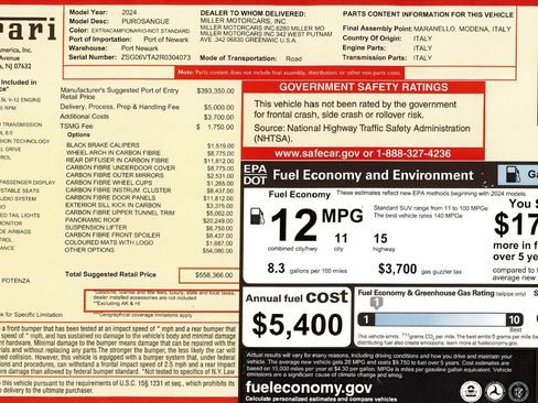 Certified 2024 Ferrari Purosangue image 2