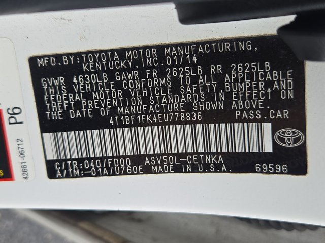 Used 2014 Toyota Camry LE FWD image 13