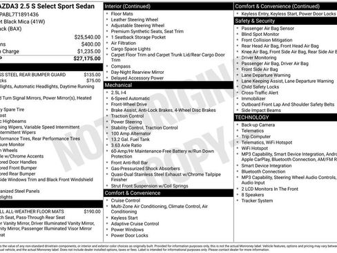 New 2026 MAZDA MAZDA3 s Sport FWD image 34