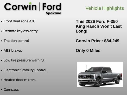 New 2026 Ford F350 King Ranch image 6