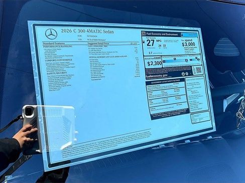 New 2026 Mercedes-Benz C 300 4MATIC Sedan image 17
