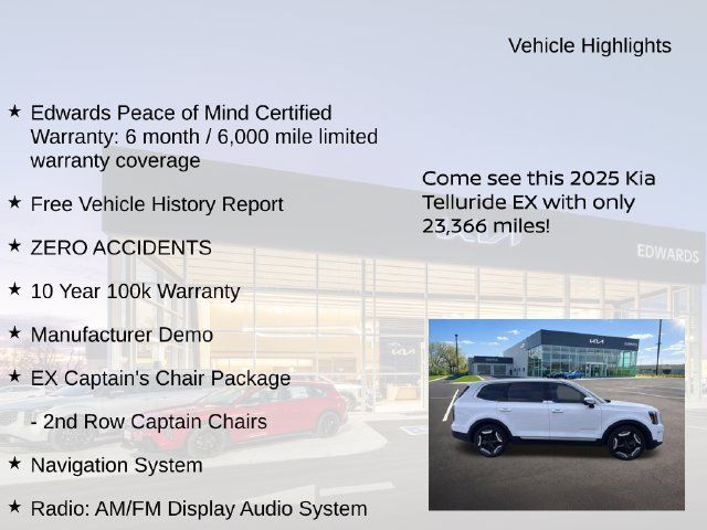 Used 2025 Kia Telluride EX w/ EX Captain's Chair Package AWD/4WD image 10
