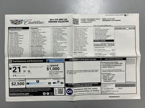 Used 2014 Cadillac CTS Performance image 45