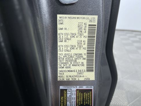 Certified 2022 Nissan Frontier S w/ Technology Package image 12