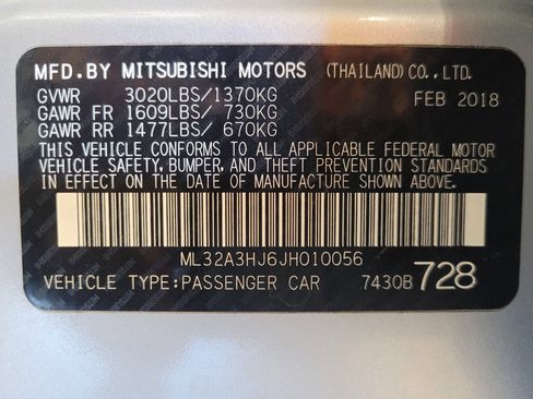 Used 2018 Mitsubishi Mirage ES FWD image 33