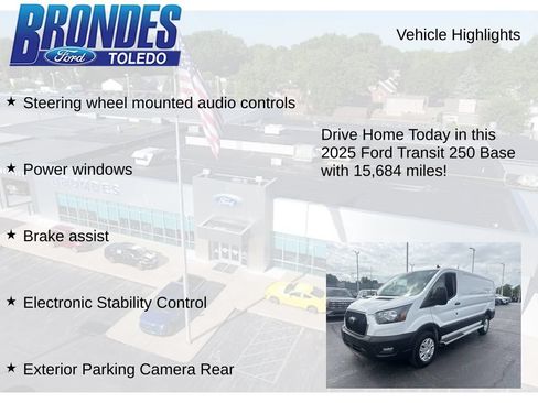 Used 2025 Ford Transit 250 Low Roof w/ Exterior Upgrade Package RWD image 12