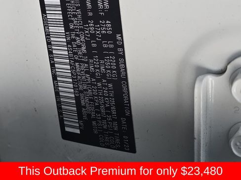 Used 2023 Subaru Outback Premium image 43