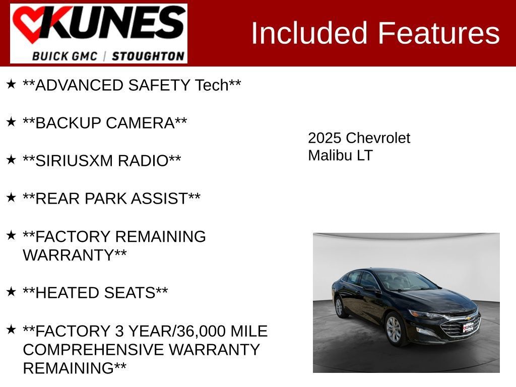 Used 2025 Chevrolet Malibu LT FWD image 2