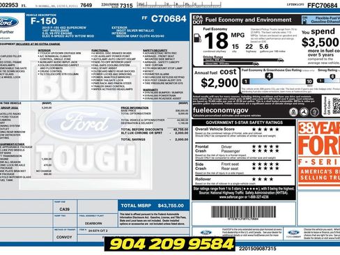 Used 2015 Ford F150 XLT w/ Equipment Group 302A Luxury RWD image 2