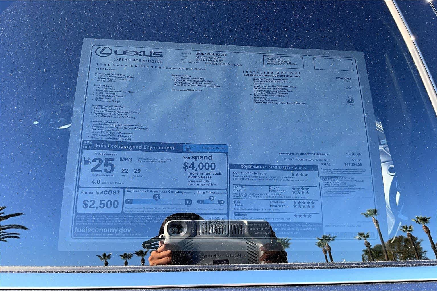 New 2026 Lexus RX 350 Premium w/ Accessory Package (Z1) FWD image 22