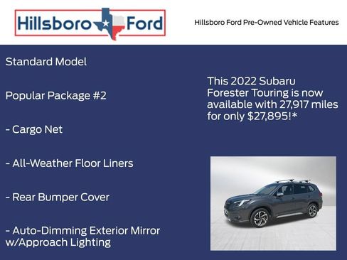 Used 2022 Subaru Forester Touring w/ Popular Package #2 AWD/4WD image 3