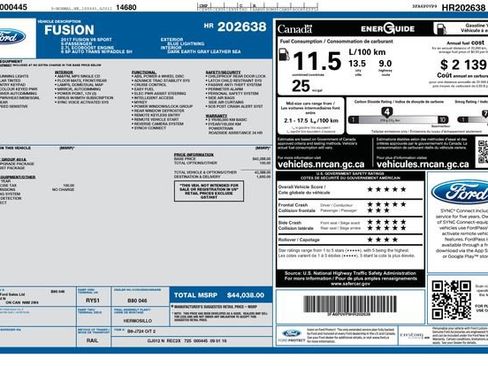 Used 2017 Ford Fusion Sport AWD/4WD image 6