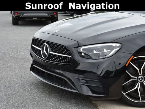 Used 2022 Mercedes-Benz E 350 Sedan w/ AMG Line Exterior image 2