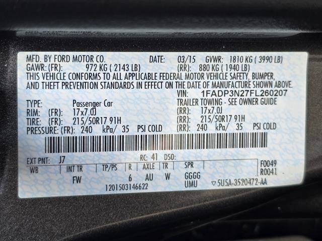 Used 2015 Ford Focus Titanium w/ Titanium Cold Weather Package FWD image 38