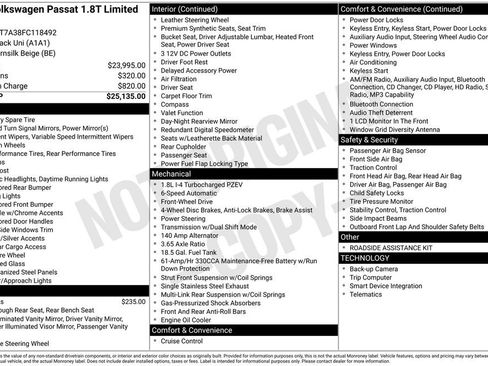 Used 2015 Volkswagen Passat 1.8T Limited Edition FWD image 21