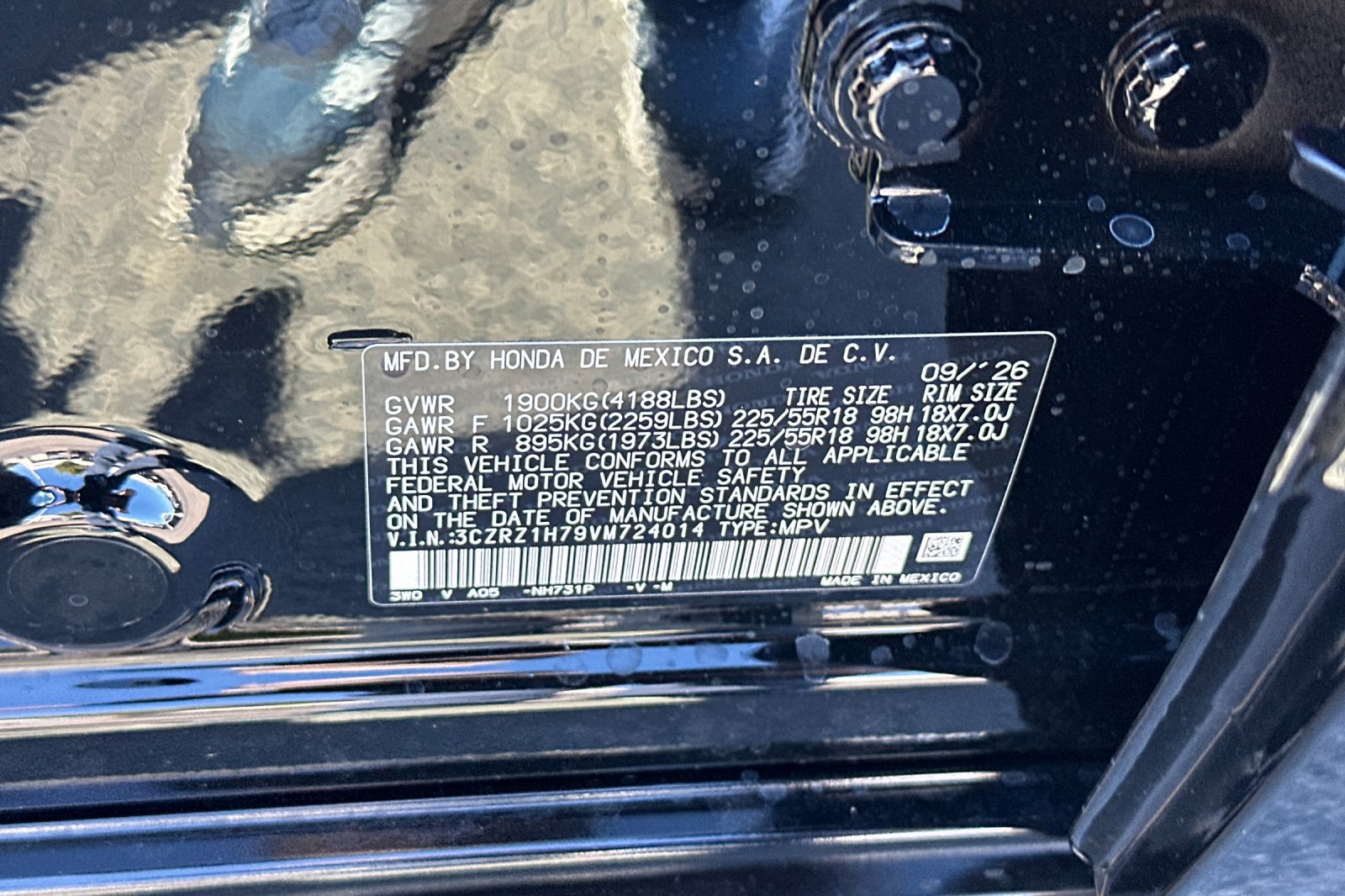 New 2027 Honda HR-V EX-L image 26