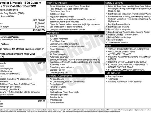 Used 2024 Chevrolet Silverado 1500 Custom Trail Boss AWD/4WD image 43