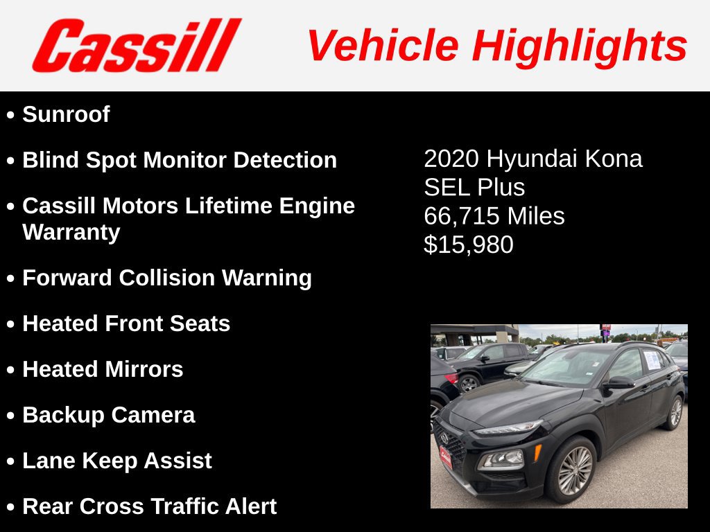 Used 2020 Hyundai Kona SEL Plus FWD image 3