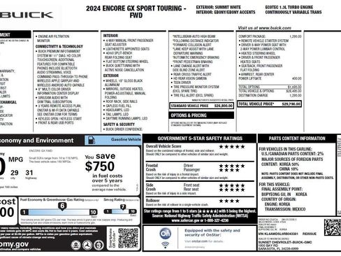Used 2024 Buick Encore GX Sport Touring w/ Comfort Package FWD image 3