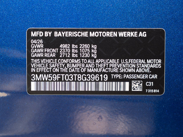 Used 2026 BMW M340i w/ Shadowloine Package RWD image 23
