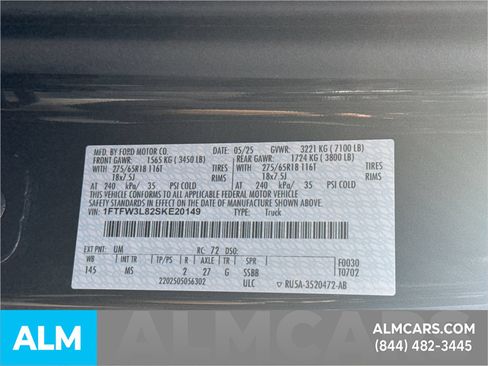 Used 2025 Ford F150 XLT w/ Equipment Group 301A Standard AWD/4WD image 35