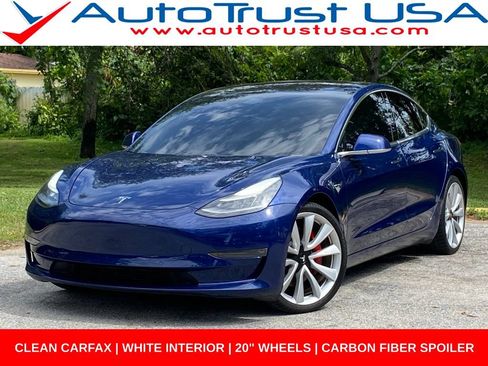 Used 2018 Tesla Model 3 Performance AWD/4WD image 1