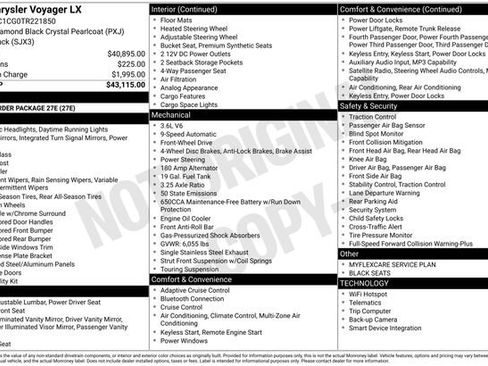 New 2026 Chrysler Voyager LX image 28