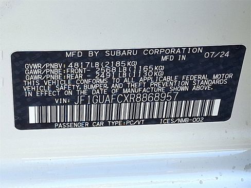 Used 2024 Subaru Impreza 2.0i Sport image 26