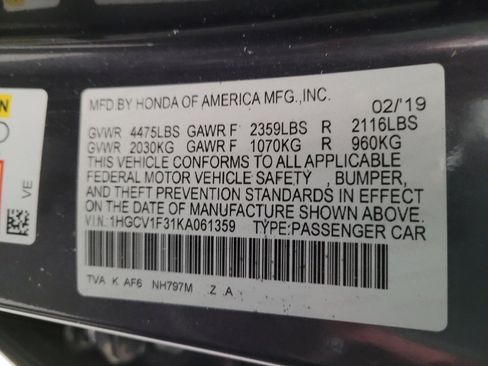 Used 2019 Honda Accord Sport image 33