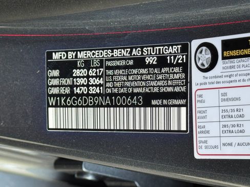 Used 2022 Mercedes-Benz S 500 4MATIC w/ AMG Line Package image 53