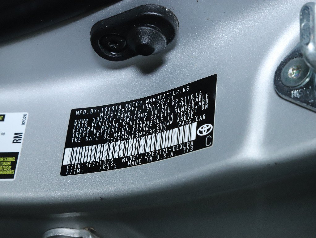 Used 2021 Toyota Corolla LE w/ Carpet Mat Package (TMS) FWD image 20