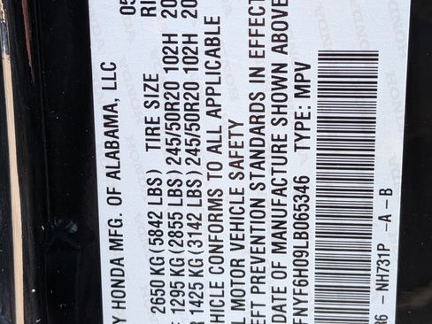 Certified 2020 Honda Pilot Elite image 37