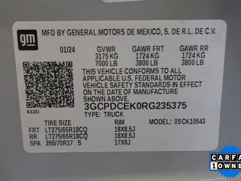 Used 2024 Chevrolet Silverado 1500 Custom Trail Boss image 33