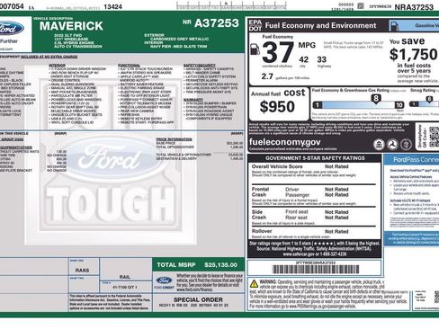 Used 2022 Ford Maverick XLT FWD image 9