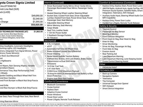 Used 2026 Toyota Crown Signia w/ Advanced Technology Package AWD/4WD image 2