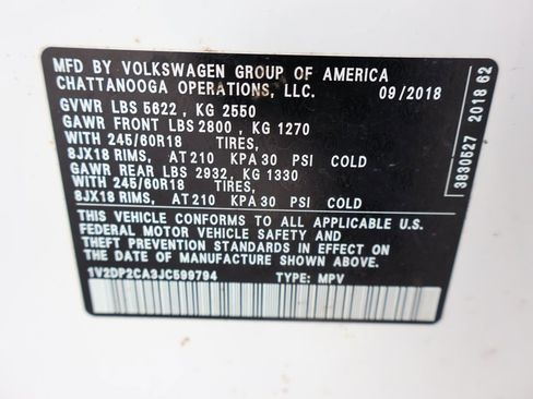 Used 2018 Volkswagen Atlas SE image 41