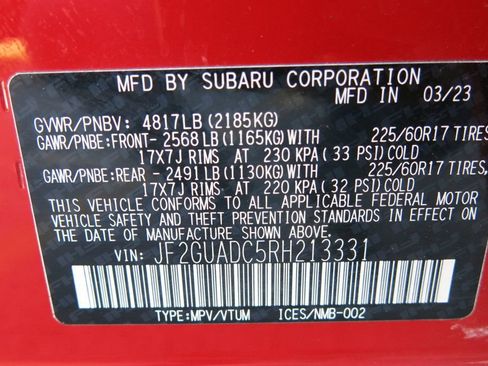 Used 2024 Subaru Crosstrek 2.0i Premium image 36