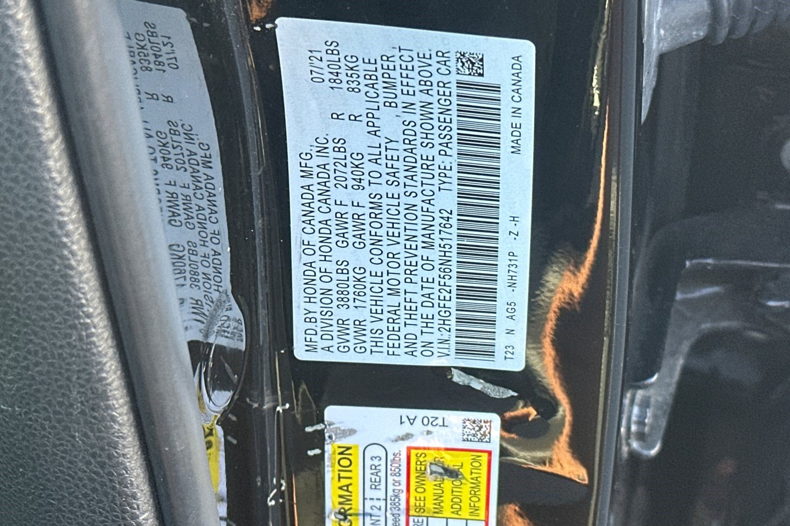 Used 2022 Honda Civic Sport image 27