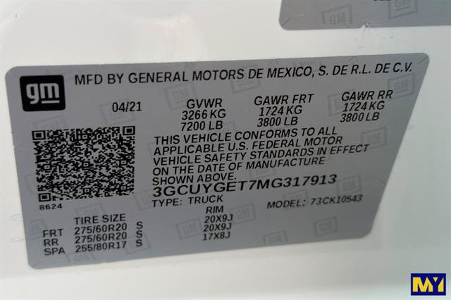 Certified 2021 Chevrolet Silverado 1500 LTZ w/ Technology Package AWD/4WD image 38